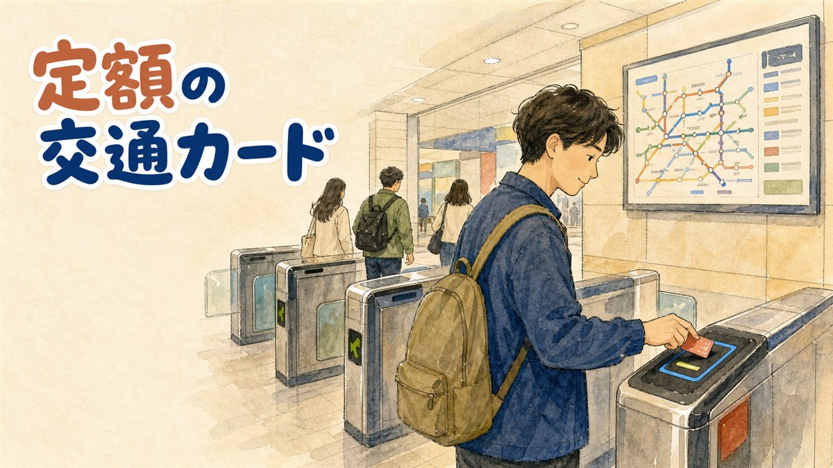 ソウルの地下鉄改札に交通カードをタップする旅行者の後ろ姿