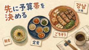 江南グルメのおすすめランチ｜ソウル・カンナムを価格帯とエリアで選ぶ回り方 のアイキャッチ画像