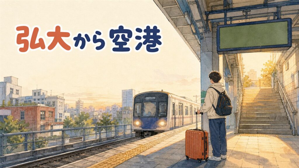弘大から金浦空港は何分前に出る？AREXと逆算の目安