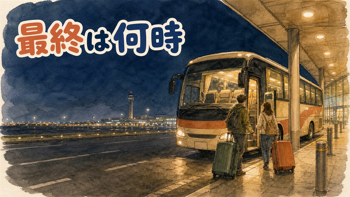 夜の仁川空港1階到着ロビーで案内板の時刻を確認する旅行者の後ろ姿