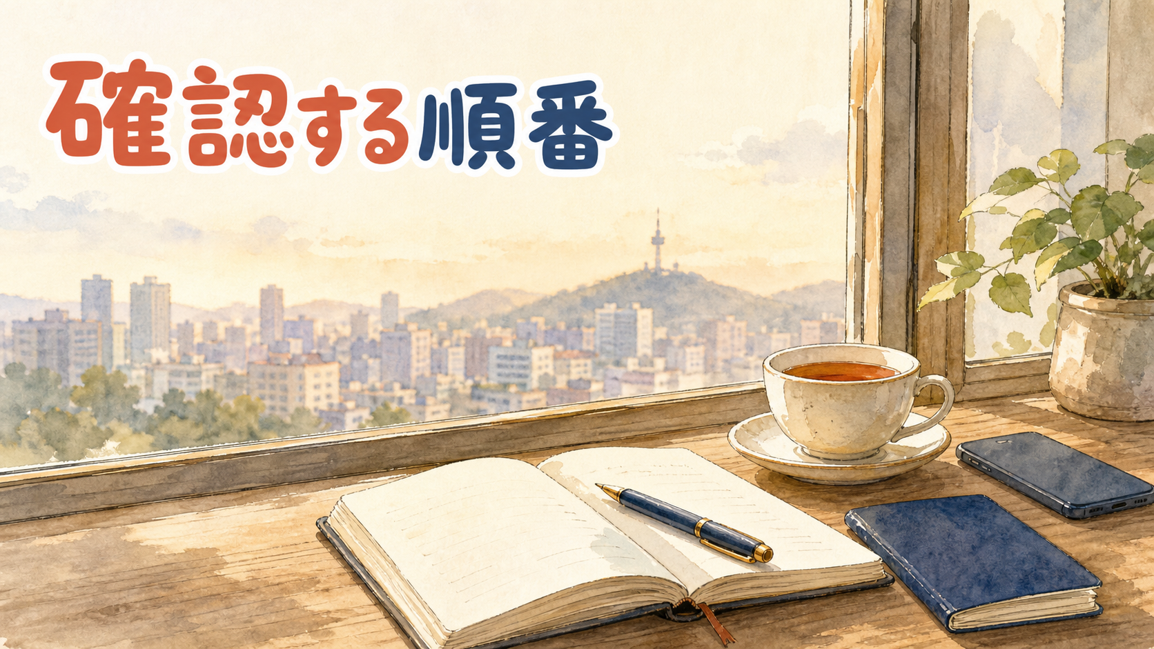 渡航前に書類とスマートフォンで美容医療の準備を確認する旅行者のイメージ