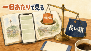 韓国eSIMの「安い」は1日あたり円で比べる｜日数別早見表と選び方 のアイキャッチ画像