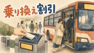 ソウルの地下鉄改札で交通カードをタッチする旅行者の手元