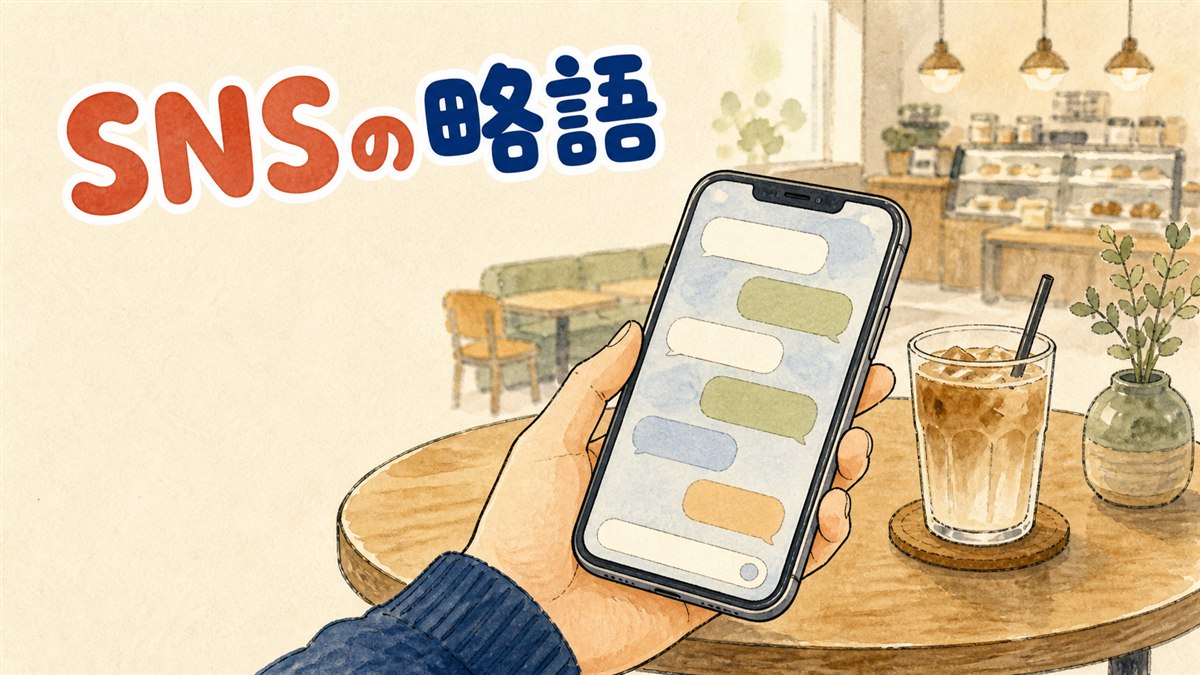 スマートフォンでSNSのコメント欄を見ながら微笑む女性