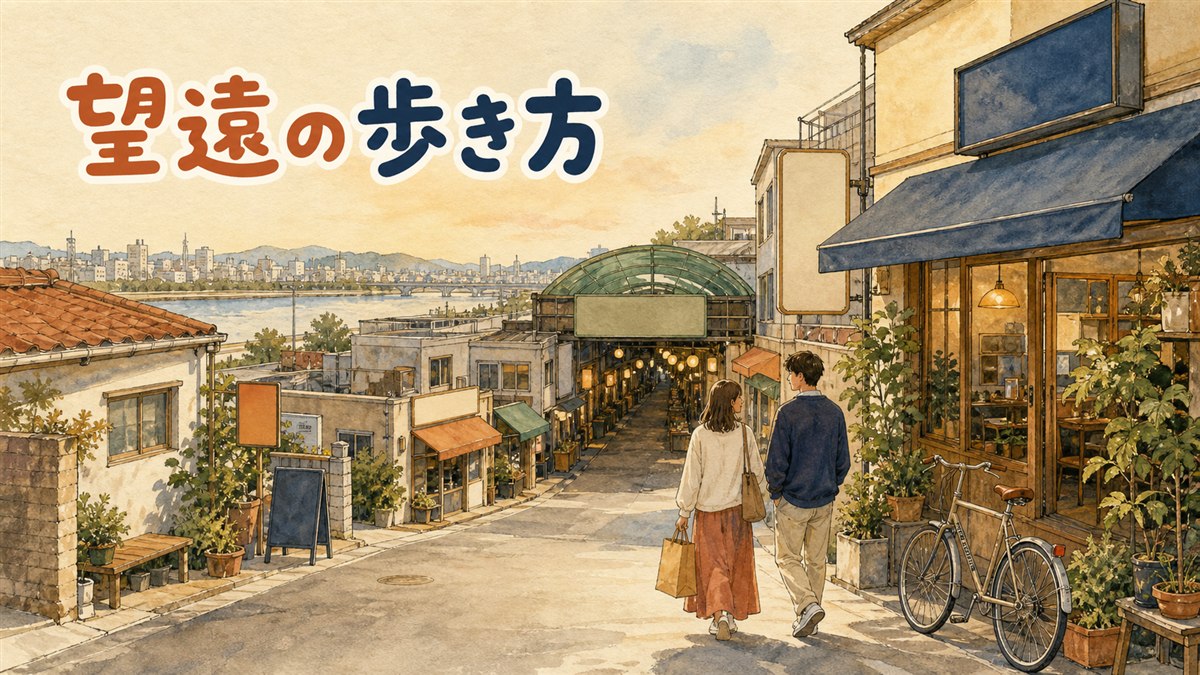 望遠洞から地下鉄で弘大入口駅方面へ向かう乗り換えルートを示す図