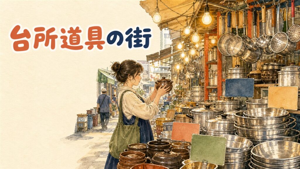 韓国のキッチン雑貨はどこで買える？南大門市場（ナムデムン）の厨房街