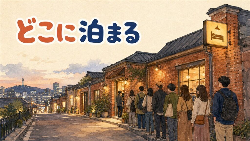 ポップアップ巡りで泊まるエリアは？聖水・漢南・弘大を比較