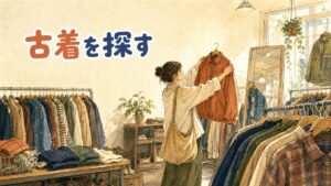 ソウルの古着市場を巡る散策路のイメージ