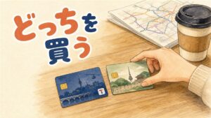 ソウルの地下鉄改札でICカードをタッチしようとしている旅行者の手元