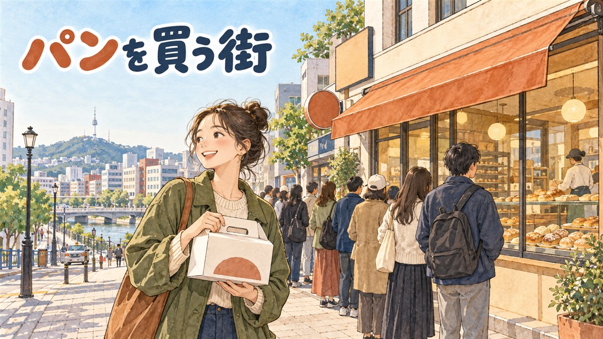 大田駅構内にある聖心堂大田駅店の売り場に、揚げそぼろパンなどのパンが並んでいる様子