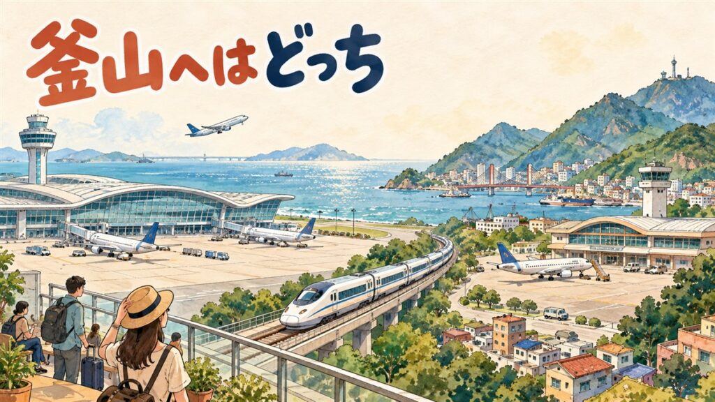 釜山旅行は金海（キメ）と仁川どっち？直行便と乗り継ぎの比較