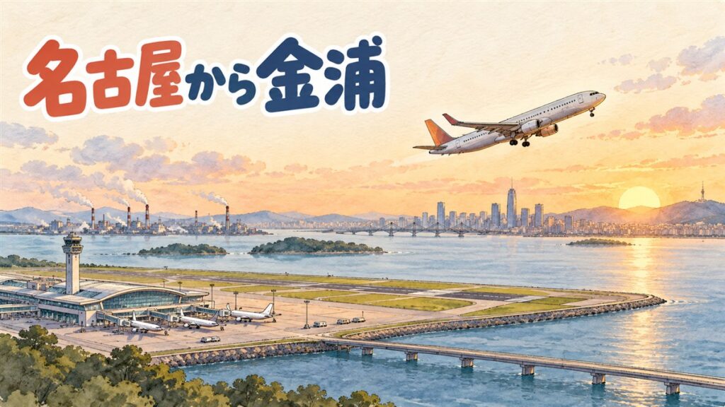 中部（名古屋）－金浦の直行便は？ピーチ1日2往復と仁川便を比較