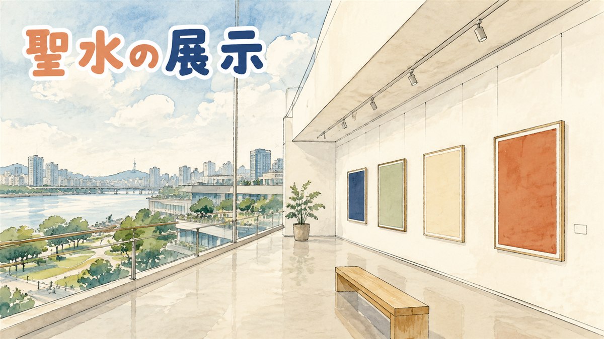 ソウル聖水洞のギャラリアフォレにある展示会場の外観イメージ