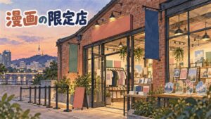 ソウル聖水のポップアップ会場前で開場を待つ来場者たちのイメージ