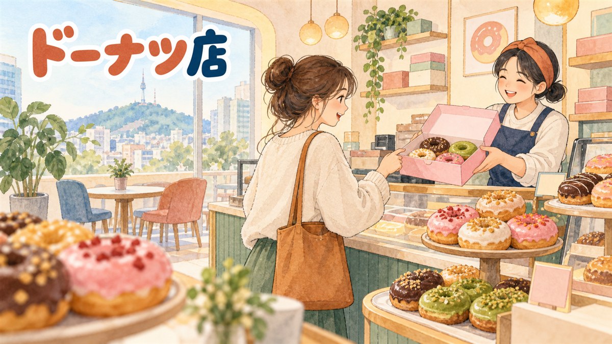 ソウル聖水と狎鴎亭にあるノティード(노티드)のクリームドーナツ店舗のイメージ