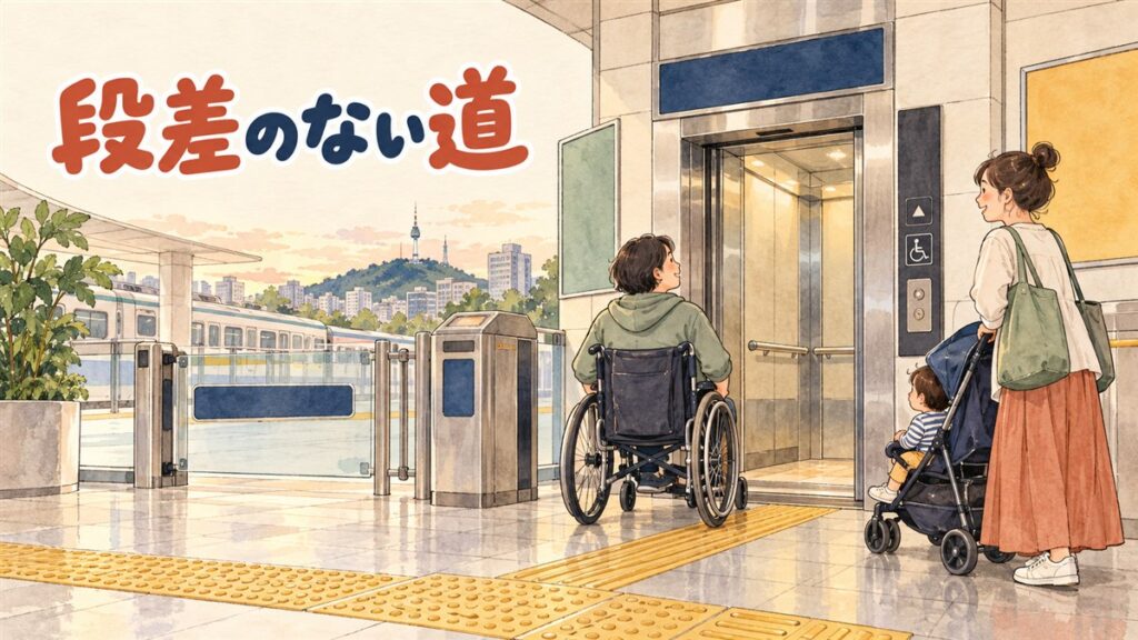 車椅子でソウルは動けるか｜エレベーターの調べ方