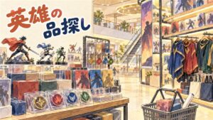 韓国のアニメグッズ専門店に僕のヒーローアカデミアのグッズが並ぶ様子