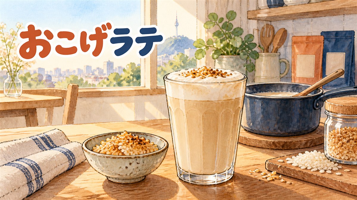 白いマグカップに注がれた薄い茶色のミルクドリンクを両手で持つ女性の手元アップ