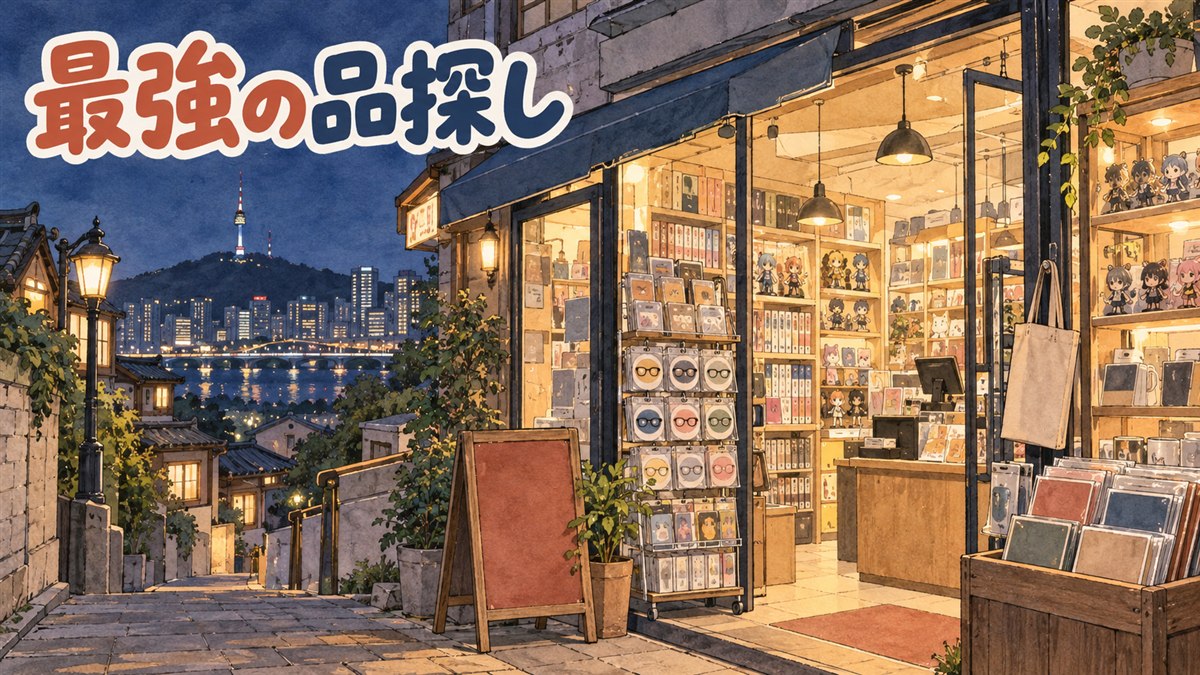 新世界百貨店江南店で開催中のJUMP SHOPポップアップと、常設のアニメイト韓国弘大店の店先イメージ