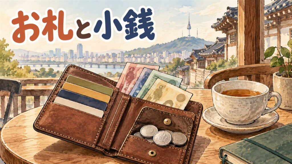 韓国のお札と硬貨の見分け方｜5万ウォン札と小銭