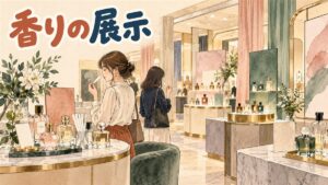 ソウルの商業施設内でRESCENEのポップアップストアを訪れるファンのイメージ