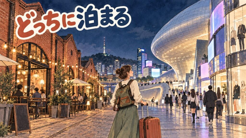 聖水と東大門どっちに泊まる？空港アクセスと夜の営業で比較