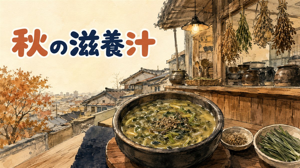 土鍋によそわれたとろみのあるどじょう汁と、添えられた薬味の小皿