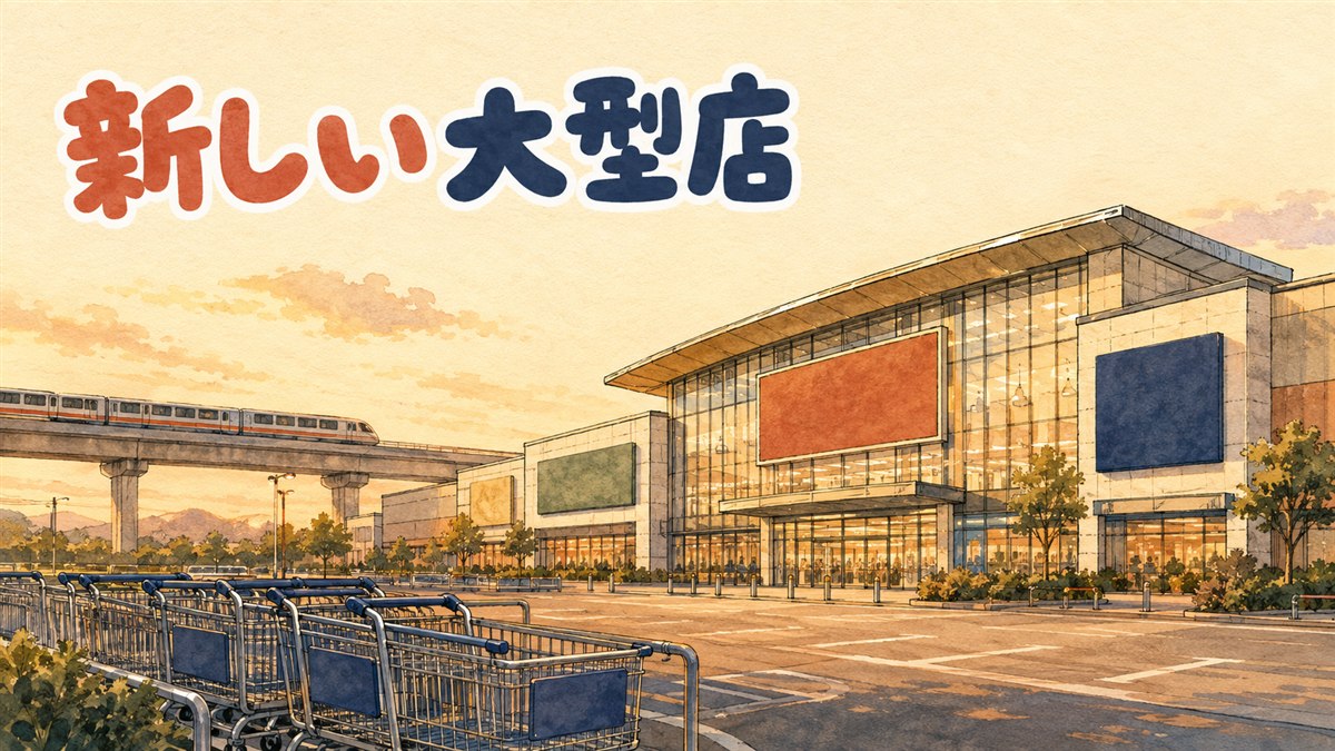 ソウル郊外の大型ショッピングマートの入口で、家族連れとペットを連れた買い物客が行き交っている様子