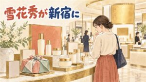 伊勢丹新宿店本館1階に設けられた雪花秀のポップアップブースのイメージ