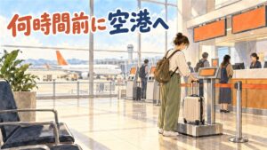 チェジュ航空の国際線のチェックインの締切と手荷物の決まりを整理した記事のイメージ
